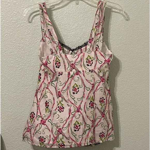 Nanette Lepore summer top button down front NWOT - Picture 6 of 7